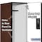 Salsbury Industries Wardrobe Locker, 45" W, 24" D, 76" H, (3) Wide, (6) Openings, Mahogany 22364MAH - alternate 8